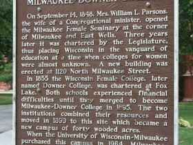 Milwaukee Downer College marker