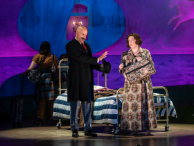 Milwaukee Repertory Theater presents Mrs. Christie April 14 – May 10, 2026. Pictured L to R: William Sturdivant and Alex Keiper
