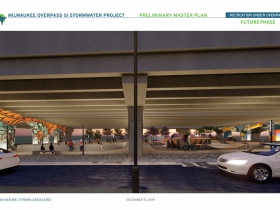 Milwaukee Overpass GI Stormwater Project Rendering - Future Phase