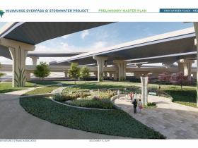 Milwaukee Overpass GI Stormwater Project Rendering