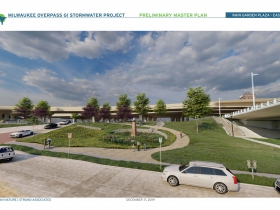 Milwaukee Overpass GI Stormwater Project Rendering