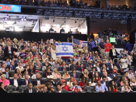 Israeli flags at 2024 RNC