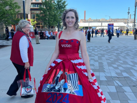 Trump ball gown