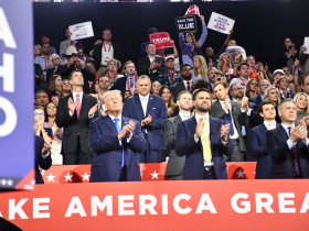 Donald Trump and J.D. Vance. Photo by Graham Kilmer