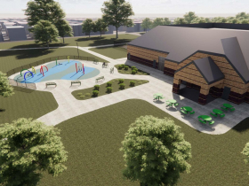Sherman Park splash pad rendering