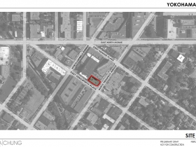 Site Map for Yokohama 1910's Parklet.