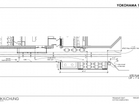 Site Plan for Yokohama 1910's Parklet.