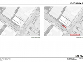 Site Plan for Yokohama 1910's Parklet.