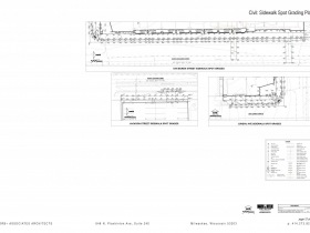 Sidewalk spot grading plan