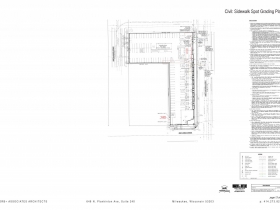 Sidewalk spot grading plan