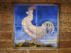 The Success Center tiled fireplace