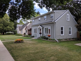 The south side of W. Schlinger Avenue is mostly residential