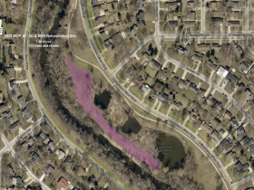 Map of public tree plantings recently targeted by tree thieves. Map by Milwaukee County Parks.