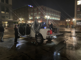 Group works on multi-media action in Historic Third Ward