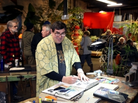 Artist and Vanguard’s co-owner Michael Nolte