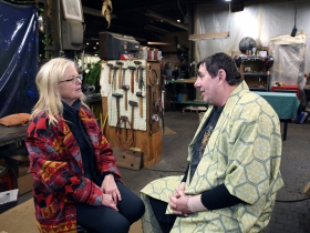 Sculpture Artist, Susan Falkman from Stone Studio and Michael Nolte