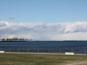View of the harbor from near N. Harbor Drive