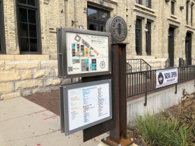 The Brewery District Wayfinding Sign