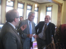 Jim Owczarski, Ald. Bob Bauman and Ald. Nik Kovac