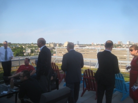 View from the roof of Frederick Lofts