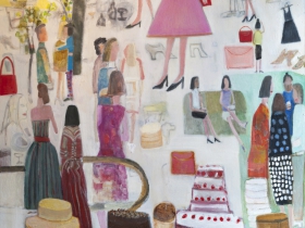 Mark Mulhern: Party oil on linen 60x70