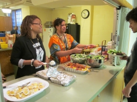 The Sankofa Study Circle shares goals and meals with members of All Black Everything.