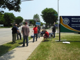 MCTS Picketers