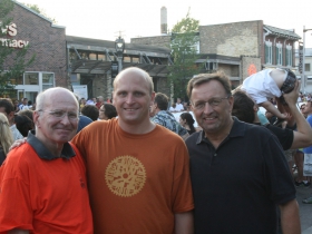 Peter Kovac, Alderman Nik Kovac, and Bob Monnat, Chief Operating Officer Mandel Group