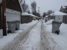 Alley behind Stamper home.