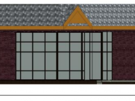 Trade School Front Elevation