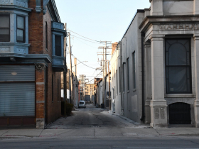 Alley Between S. 4th and S. 5th streets on W. National Avenue