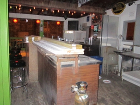 The bar out back.