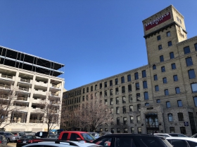 The Granary Lofts (left) and The Timbers Building