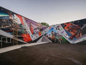 Adventure Rock Mural by Chacho Lopez