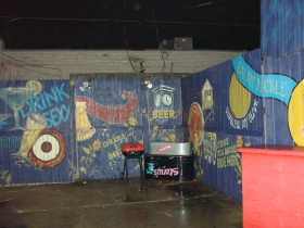 Beer garden paintings by Chris Vincent