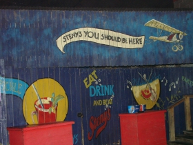 Steny's beer garden.