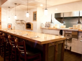 Brick oven and kitchen