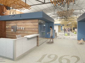 Front desk rendering