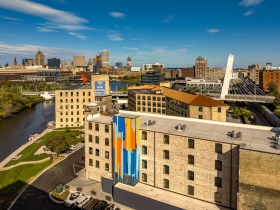 River Place Mural Aside Finishing House