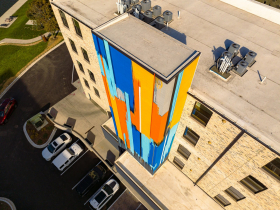 River Place Mural Aside Finishing House