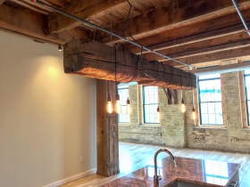 Docks Building repurposed timber