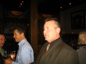 Chris Moews at the First Anniversary Gay and Lesbian Chamber of Commerce party.
