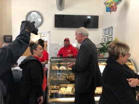 Mayor Buying Treats