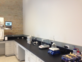 Experiments in the lab.