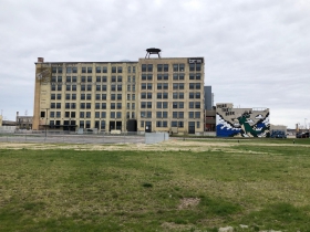 Fear the Deer Mural at Brix Apartment Lofts