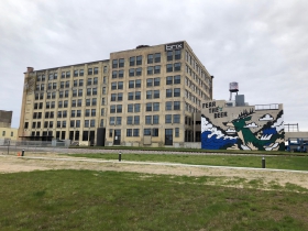 Fear the Deer Mural at Brix Apartment Lofts