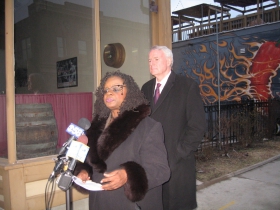 Gwen Moore and Tom Barrett