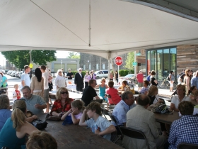 Festival Goers Gather