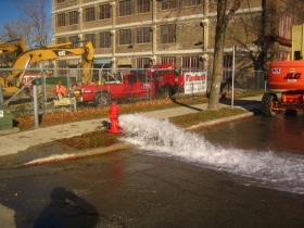 Construction of a new parking deck has started at 408 W. Florida St.