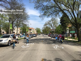 W. Washington St. Greenway Rendering